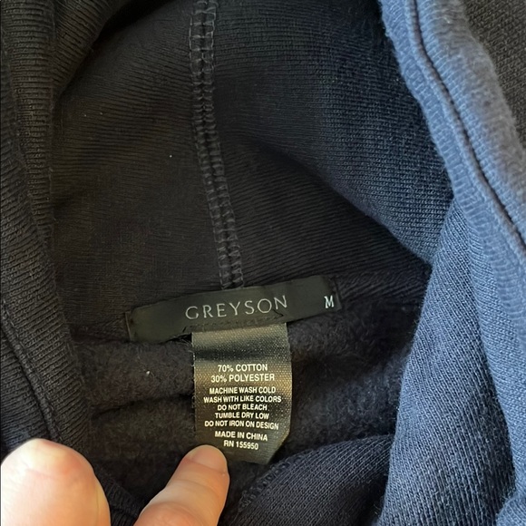 Chicago Bears Navy Blue Hoodie - Greyson - Picture 4 of 5